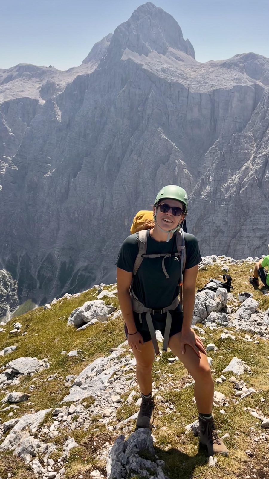 Živa from ZivaPlans on a summit in the Julian Alps, Slovenia